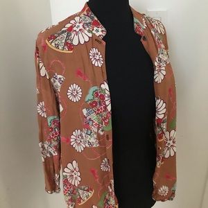 Vintage blouse with Chinese pattern